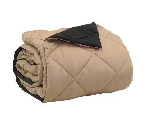 Vasaras Segas Melns Un Taupe 240 X 260 Cm Mikrošķiedra Vidaxl