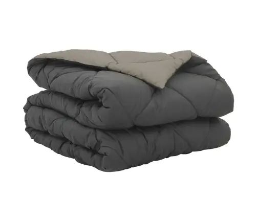 Vasaros Antklodė Šviesiai Pilka Ir Antracito 200 X 155 Cm