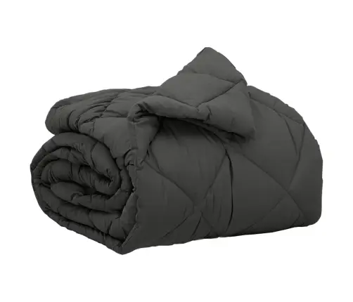 Pilnas Gada Sega Antracīts 200 X 135 Cm Mikrošķiedra Vidaxl