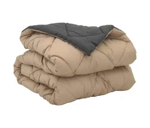 Pilnas Gada Sega Antracīts Un Taupe 220 X 135 Cm Mikrošķiedra Vidaxl