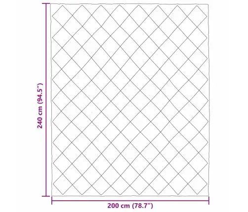 Pilnas Gada Sega Zaļa 240 X 200 Cm Mikrošķiedra Vidaxl