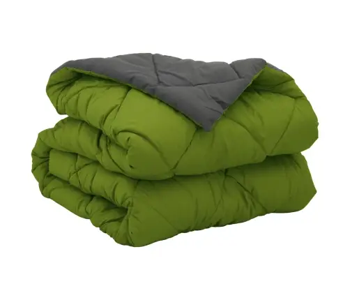 Pilna Metų Antklodė Žalia Ir Antracito 200 X 155 Cm