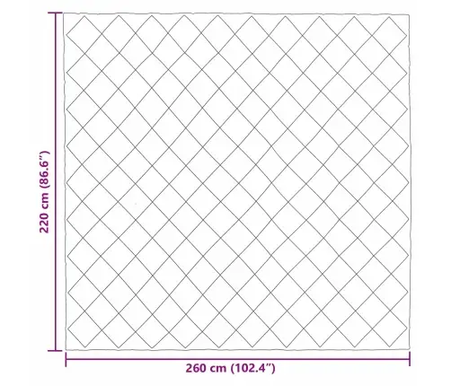 Pilnas Gada Sega Zaļš Un Antracīts 220 X 260 Cm Mikrošķiedra Vidaxl