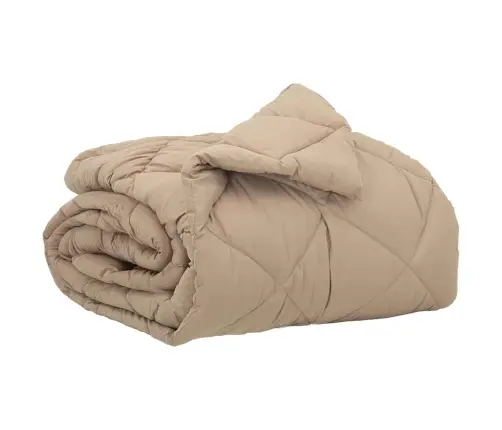 Pilnas Gada Sega Pelēkbrūna 220 X 140 Cm Mikrošķiedra Vidaxl