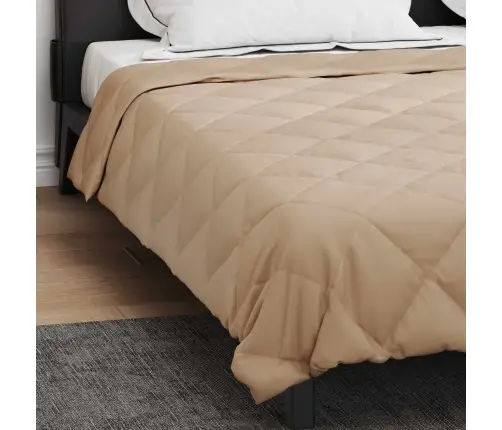 Pilnas Gada Sega Pelēkbrūna 220 X 260 Cm Mikrošķiedra Vidaxl