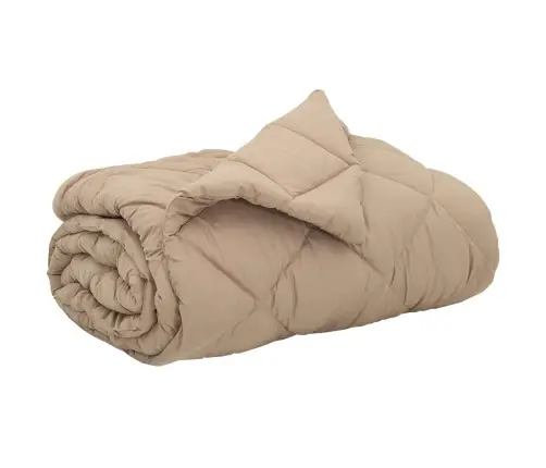 Pilnas Gada Sega Pelēkbrūna 220 X 260 Cm Mikrošķiedra Vidaxl