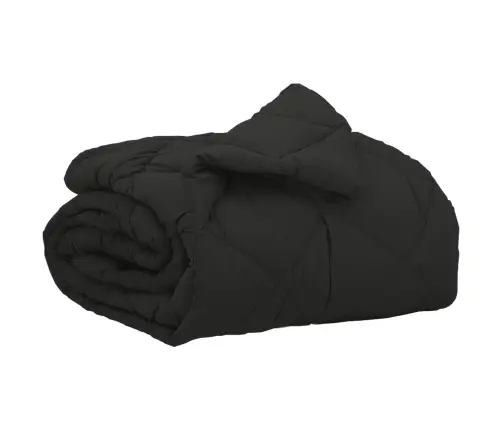 Pilnas Gada Sega Melna 220 X 135 Cm Mikrošķiedra Vidaxl