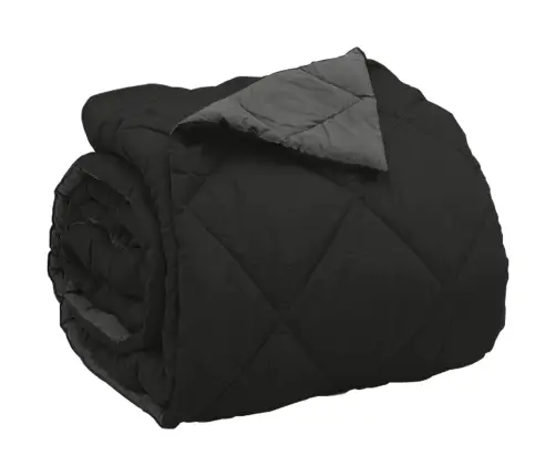 Pilnas Gada Sega Melns Un Anthracite 220 X 240 Cm Mikrošķiedra Vidaxl