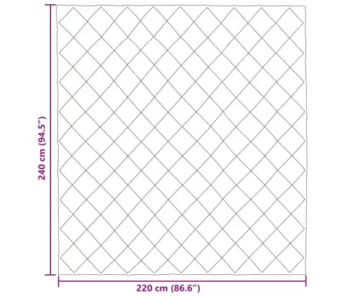 Pilnas Gada Sega Melns Un Anthracite 220 X 240 Cm Mikrošķiedra Vidaxl