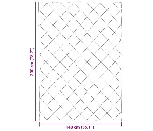 Pilnas Gada Sega Melns Un Taupe 200 X 140 Cm Mikrošķiedra Vidaxl