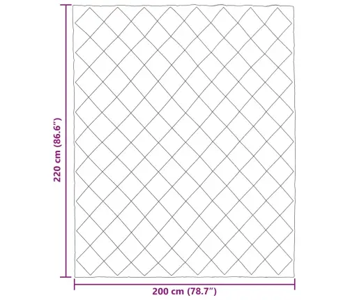 Pilnas Gada Sega Melns Un Taupe 220 X 200 Cm Mikrošķiedra Vidaxl
