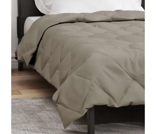 Pilnas Gada Sega Gaiši Pelēks 200 X 140 Cm Mikrošķiedra Vidaxl