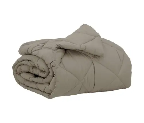 Pilnas Gada Sega Gaiši Pelēks 200 X 140 Cm Mikrošķiedra Vidaxl