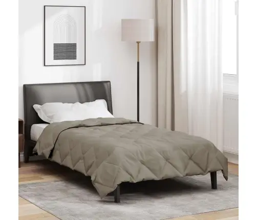 Täispika Aasta Tekk Helehall 200 X 155 Cm Mikrokiud