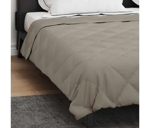 Pilnas Gada Sega Gaiši Pelēks 200 X 200 Cm Mikrošķiedra Vidaxl