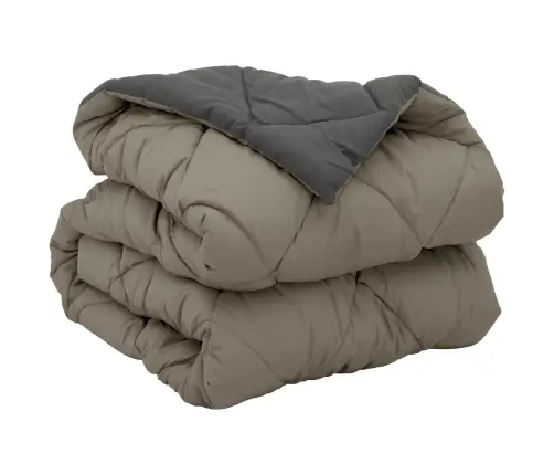 Pilnas Gada Sega Gaiši Pelēks Un Antracīts 200 X 140 Cm Vidaxl