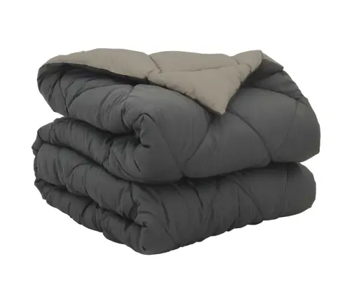 Pilnas Gada Sega Gaiši Pelēks Un Antracīts 200 X 155 Cm Vidaxl