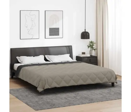 Pilnas Gada Sega Gaiši Pelēks Un Antracīts 220 X 200 Cm Vidaxl