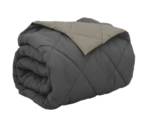Pilna Metų Antklodė Šviesiai Pilka Ir Antracito 220 X 200 Cm