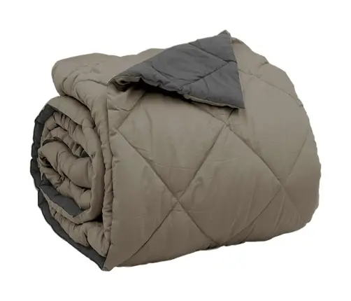 Pilna Metų Antklodė Šviesiai Pilka Ir Antracito 220 X 240 Cm