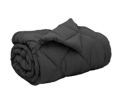 Ziemas Gultas Sega Antracīts 220 X 135 Cm Mikrošķiedra Vidaxl