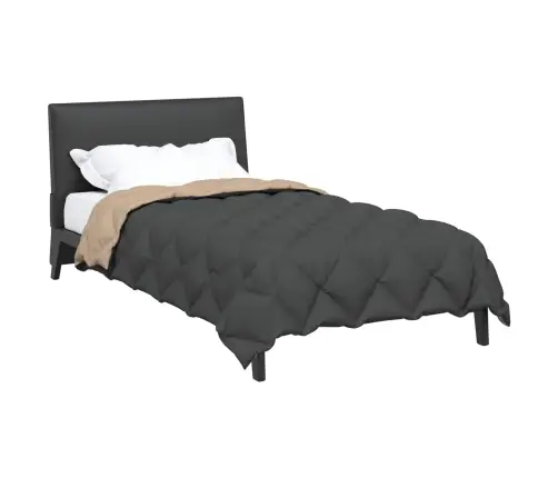 Ziemas Gultas Sega Antracīts Un Taupe 200 X 140 Cm Mikrošķiedra Vidaxl