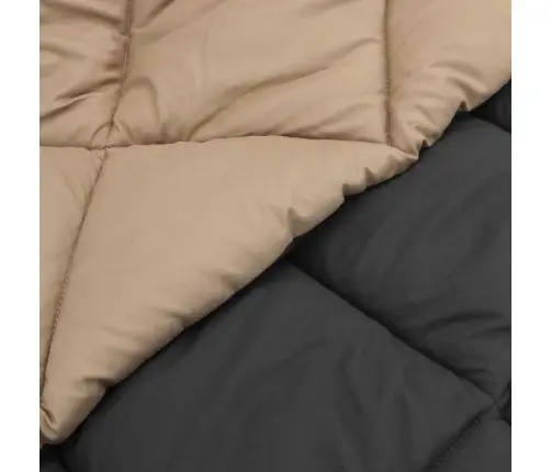 Žiemos Antklodė Antracito Ir Taupe 200 X 200 Cm Mikropluoštas