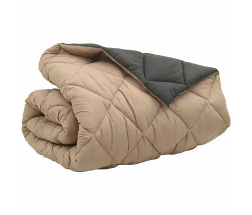 Žiemos Antklodė Antracito Ir Taupe 200 X 200 Cm Mikropluoštas