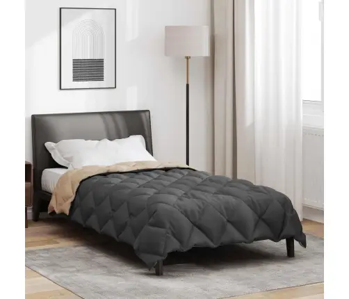 Ziemas Gultas Sega Antracīts Un Taupe 220 X 140 Cm Mikrošķiedra Vidaxl