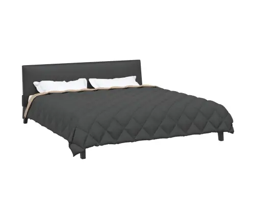 Ziemas Gultas Sega Antracīts Un Taupe 240 X 260 Cm Mikrošķiedra Vidaxl