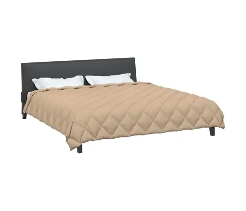 Ziemas Gultas Sega Pelēkbrūna 200 X 200 Cm Mikrošķiedra Vidaxl