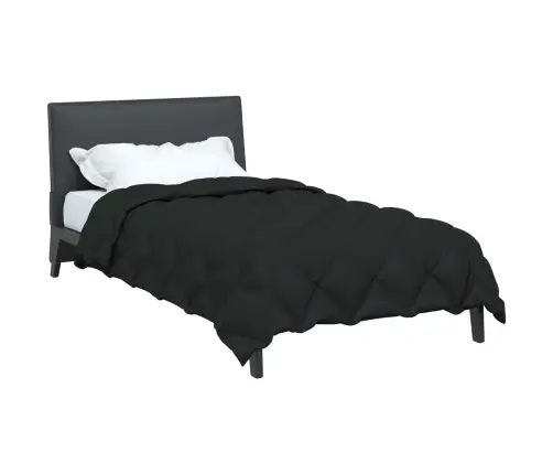 Ziemas Gultas Sega Melna 220 X 155 Cm Mikrošķiedra Vidaxl