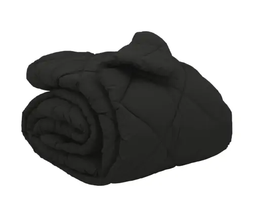 Ziemas Gultas Sega Melna 240 X 260 Cm Mikrošķiedra Vidaxl