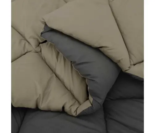 Ziemas Gultas Sega Gaiši Pelēks Un Antracīts 200 X 140 Cm Vidaxl