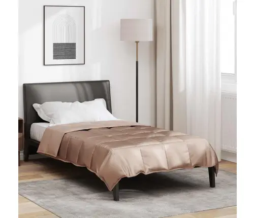 Vasaros Antklodė Auksinė 220 X 155 Cm Satin Ir Mikropluoštas