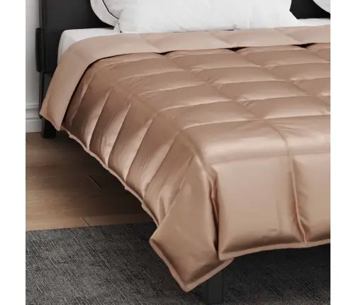 Vasaros Antklodė Auksinė 220 X 260 Cm Satin Ir Mikropluoštas