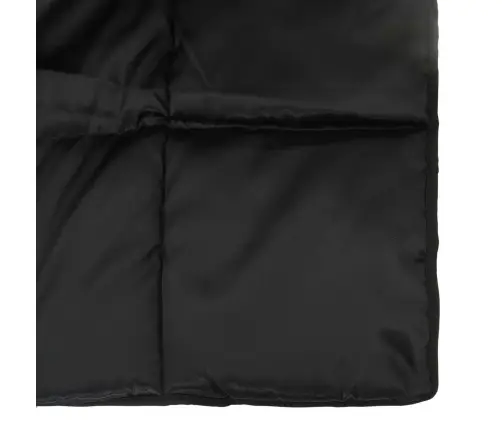 Vasaras Segas Melna 220 X 135 Cm Satīns Un Mikrošķiedra Vidaxl