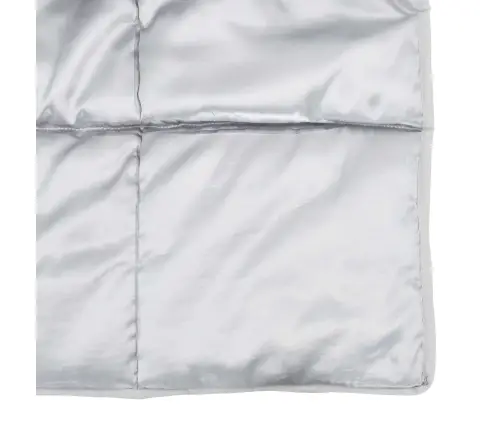 Vasaras Segas Sudraba 200 X 155 Cm Satīns Un Mikrošķiedra Vidaxl