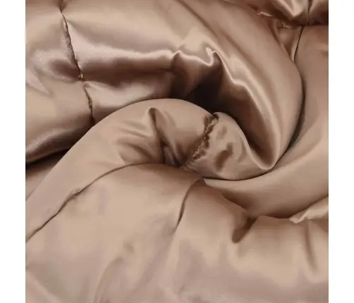 Pilnas Gada Sega Zelts 220 X 200 Cm Satīns Un Mikrošķiedra Vidaxl