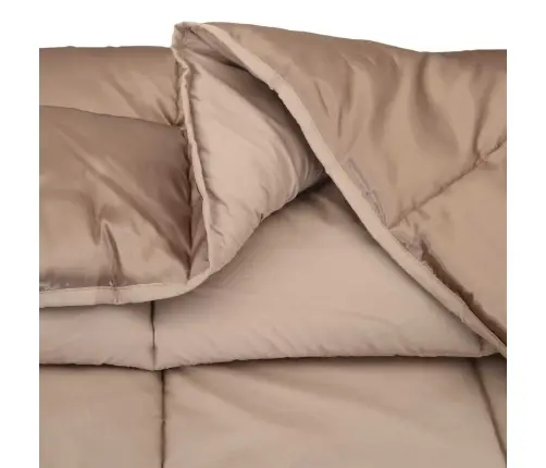 Pilnas Gada Sega Zelts 220 X 260 Cm Satīns Un Mikrošķiedra Vidaxl