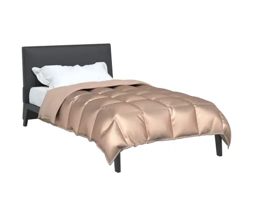 Žiemos Antklodė Auksinė 200 X 155 Cm Satin Ir Mikropluoštas