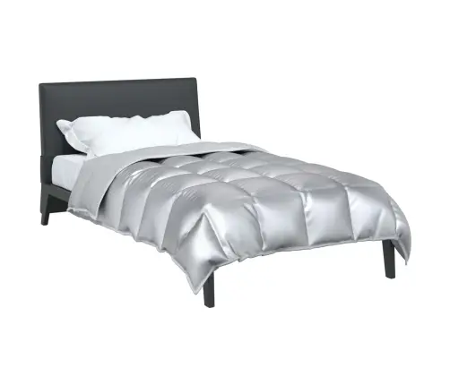 Žiemos Antklodė Sidabro 200 X 135 Cm Satin Ir Mikropluoštas