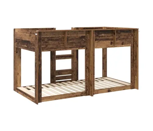 Divguļamā Gulta Bērniem Vecs Koks 75 X 190 Cm Inženierijas Koks Vidaxl