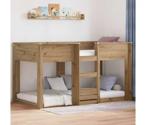 Vaikų Dvigulė Lova Amatininkų Ąžuolas 80 X 200 Cm