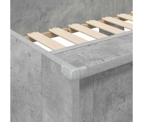 Divguļamā Gulta Bērniem Betona Pelēks 90 X 200 Cm Vidaxl