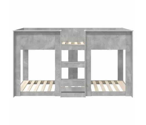 Divguļamā Gulta Bērniem Betona Pelēks 90 X 200 Cm Vidaxl