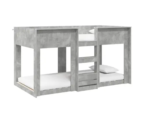 Divguļamā Gulta Bērniem Betona Pelēks 90 X 200 Cm Vidaxl