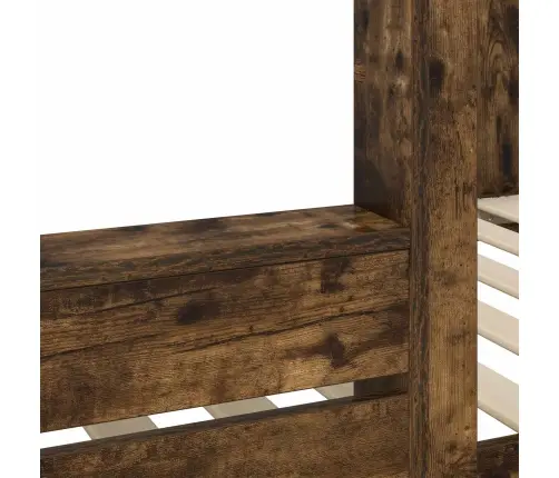 Divguļamā Gulta Bērniem Dūmaka Ozols 90 X 200 Cm Vidaxl