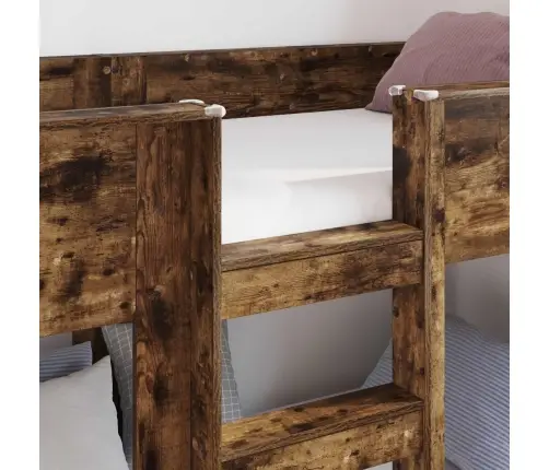 Divguļamā Gulta Bērniem Dūmaka Ozols 90 X 200 Cm Vidaxl