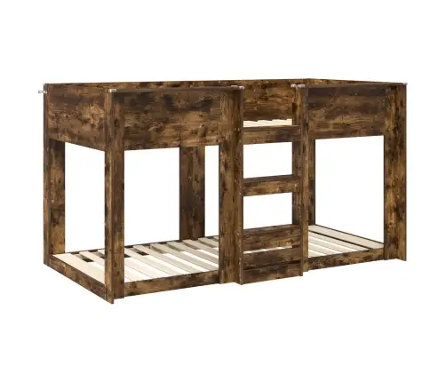 Divguļamā Gulta Bērniem Dūmaka Ozols 90 X 200 Cm Vidaxl